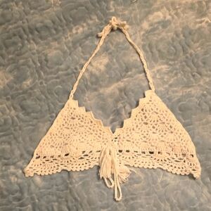 India Boutique Boho Crochet Bikini Top (0718)